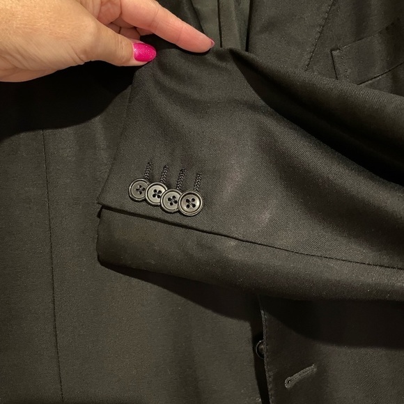 Ermenegildo Zegna Black three button blazer Neiman Marcus SZ 54L - Picture 7 of 8